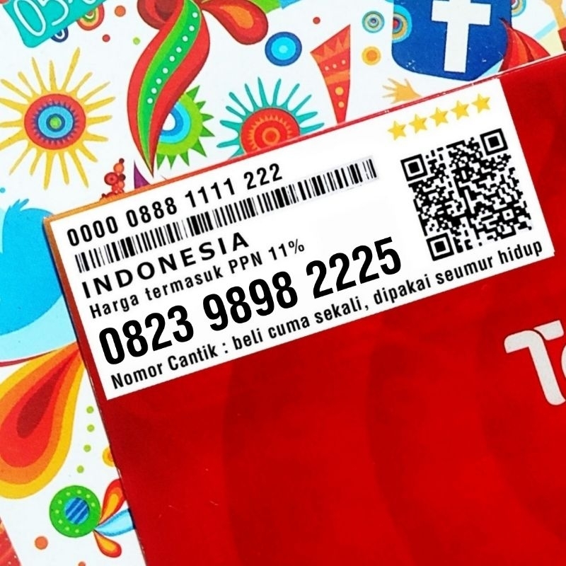 0823 9898 2225 Kartu Perdana Nomor Cantik SimPATI As Telkomsel Combo Sakti