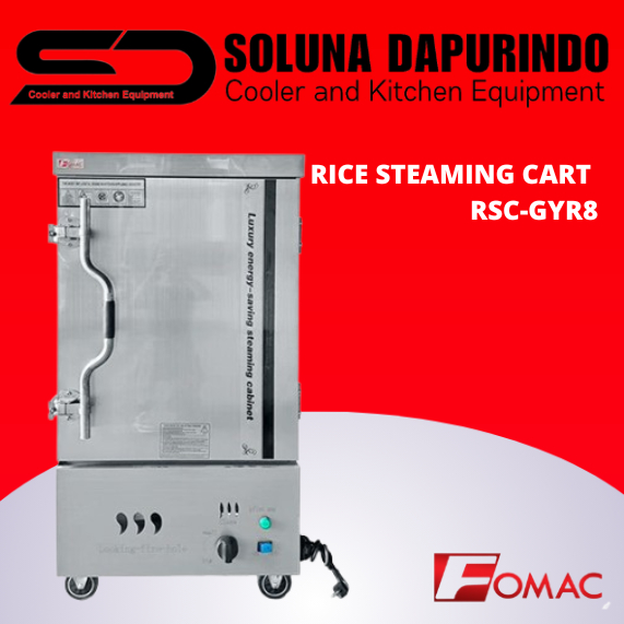 FOMAC RICE STEAMING CART RSC-GYR8 / RSCGYR8 / RSC GYR8