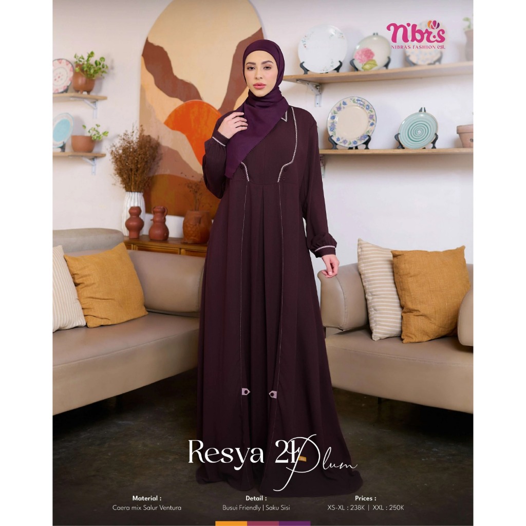 GAMIS NIBRAS//GAMIS POLOS//GAMIS REMAJA//GAMIS DAILY TIME//RESYA 21