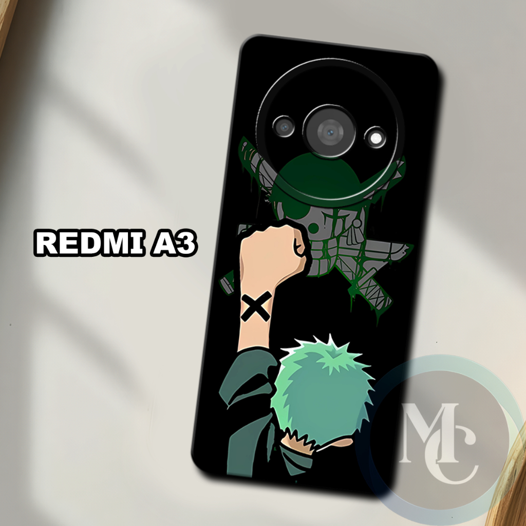 CC6/ Softcase karet lentur untuk REDMI A3/Motif karakter anime luffy/case REDMI A3/kesing REDMI A3/s