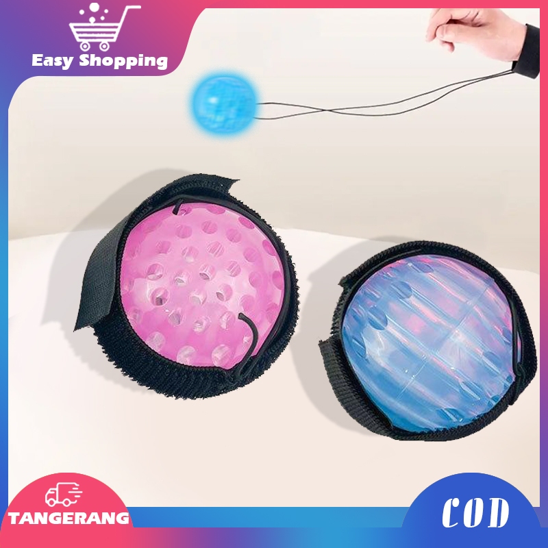 Mainan Bola Lempar LED Mainan Anak Lempar Bola Mainan Bola Karet Pantulan Dengan Lampu Kilat