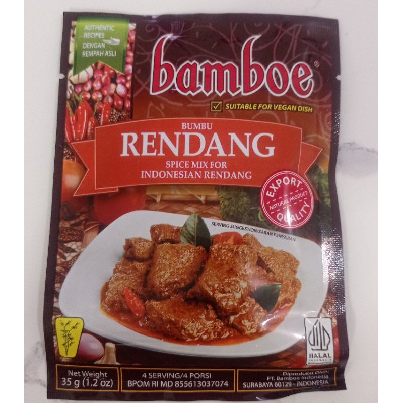 

BUMBU RENDANG BAMBOE | bumbu rendang instan