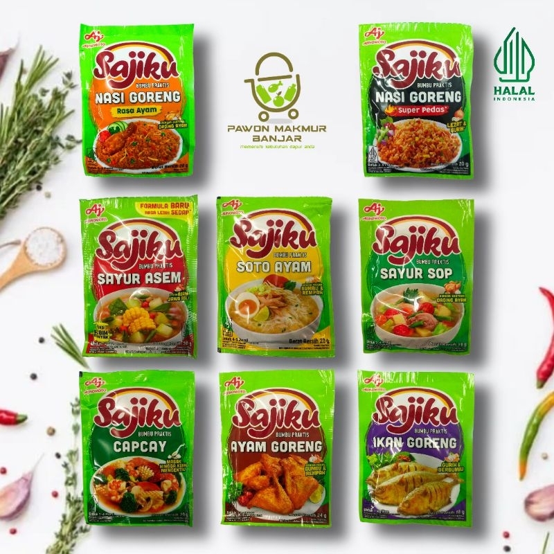 

SAJIKU BUMBU MASAK PRAKTIS / BUMBU SIAP PAKAI BERBGAI MACAM PILIHAN
