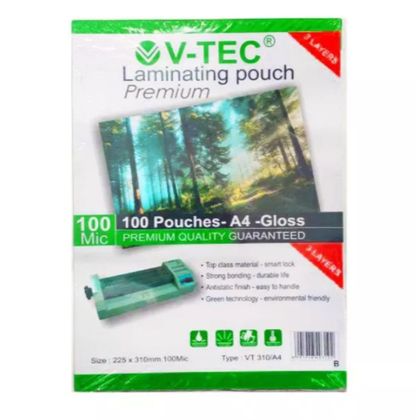 

LAMINATING POUCH A4 100MIC VTEC