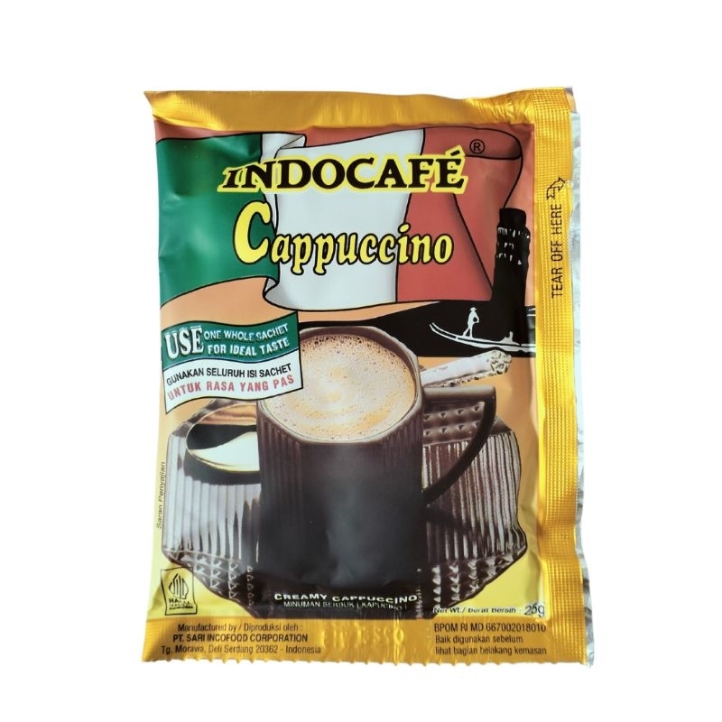 

Indocafe Cappuccino Sachet 25g