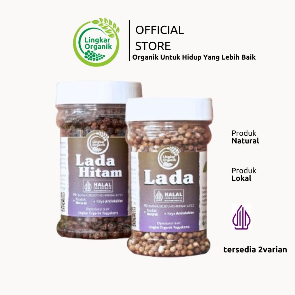 

Lingkar Organik - Lada Hitam & Putih 100gr