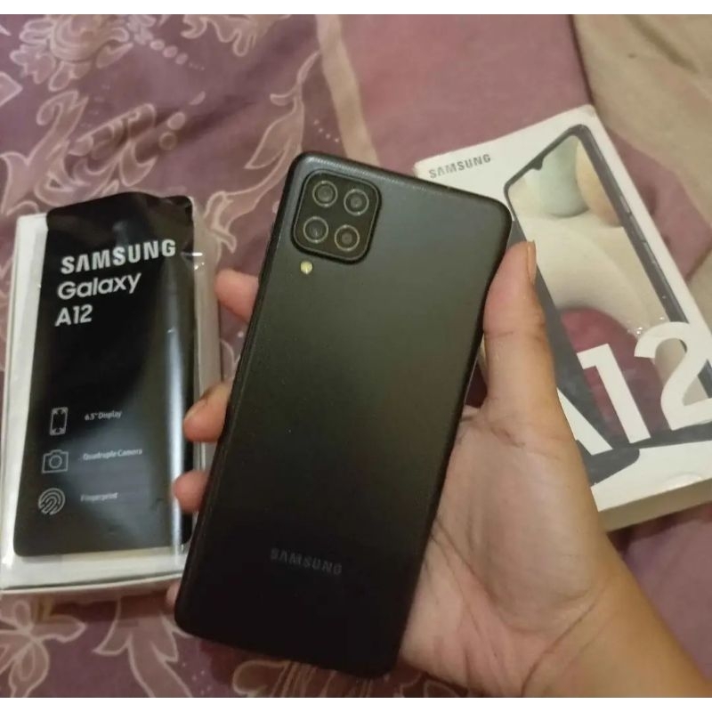 Samsung A12 Ram 6GB/128GB mulus fullset
