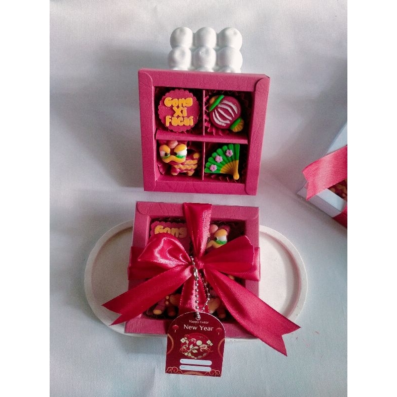 

sovenir coklat kado Imlek simpel / Gong Xi Fa Cai / sekat 4