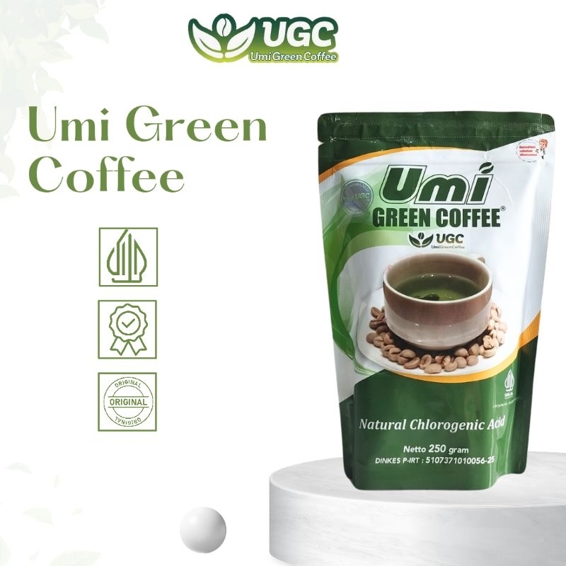 UGC Umi Green Coffee Ori Pelancar Datang Bulan Kopi Hijau Pelangsing & Kesehatan