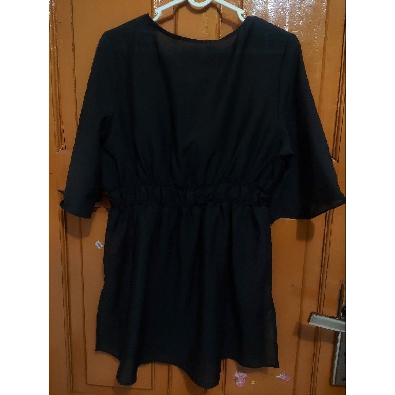 AZUL Korean Blouse (Black & White)