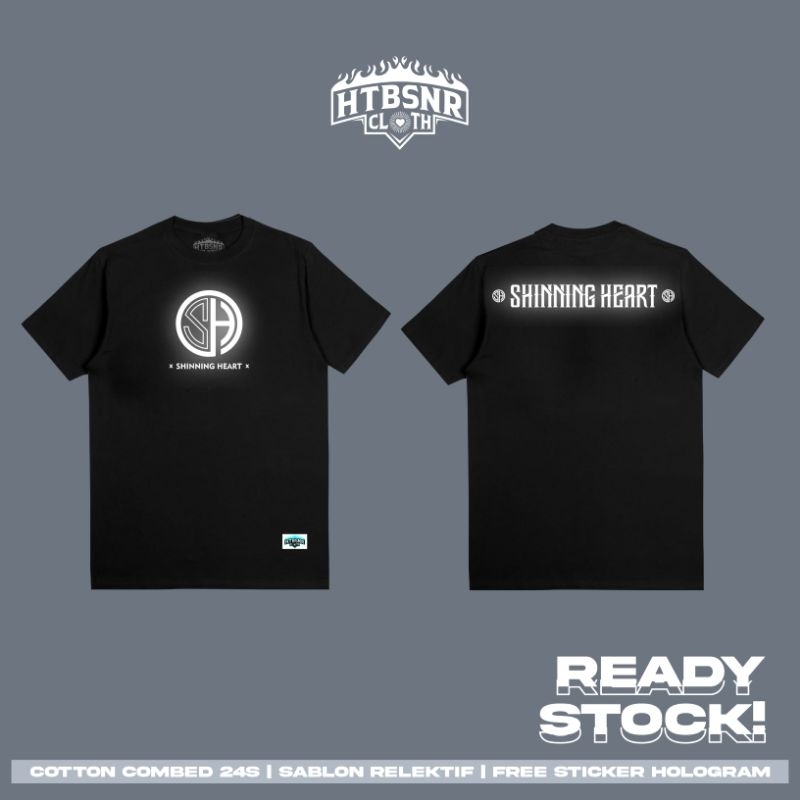 Kaos psht terbaru menyala kaos hati bersinar kaos Psht distro kaos Shining heart kaos Psht simpel ka