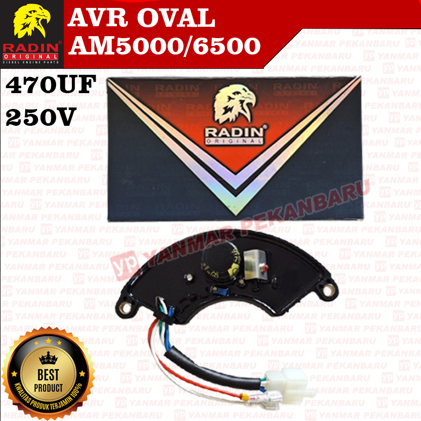 AVR Oval 470UF 250V Mesin Genset  5000 6000 7000 8000 9000 watt RD