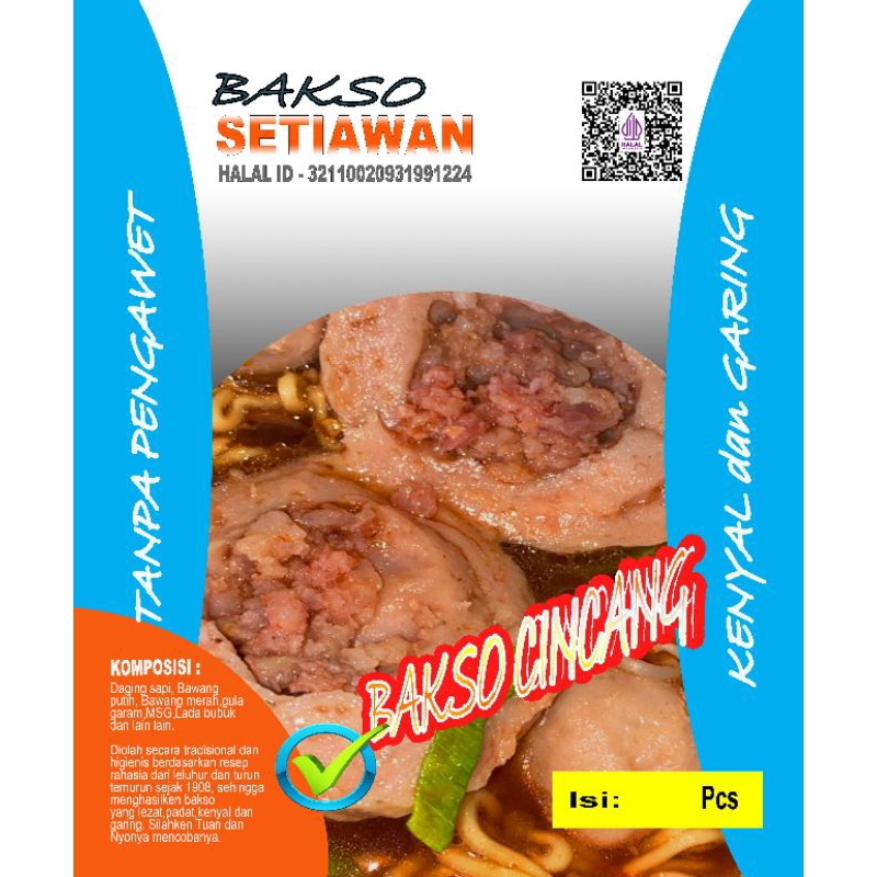 

BAKSO CINCANG ISI 5