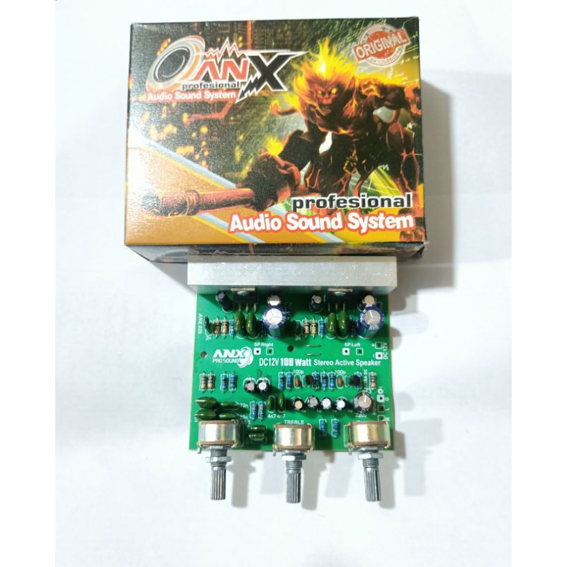KIT POWER AMPLIFIER DC 12V 100 WATT STEREO