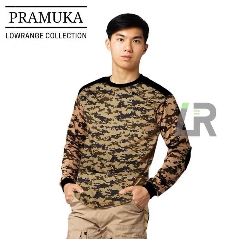 BAJU PANJANG LORENG PRAMUKA KAOS SCOUT RAGLAN TERBAIK