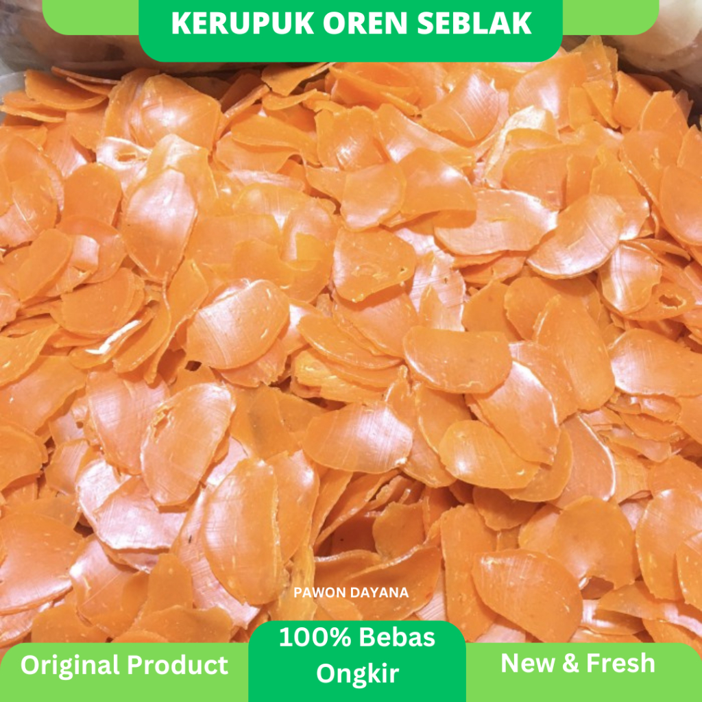 

Kerupuk Seblak Oren Mentah / Kerupuk Oren Mentah / Kerupuk Gado Gado Mentah / Kerupuk Nasi Goreng