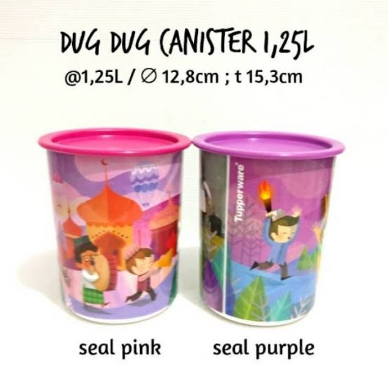 Dug Dug canister toples 1,25 LiterTupperware