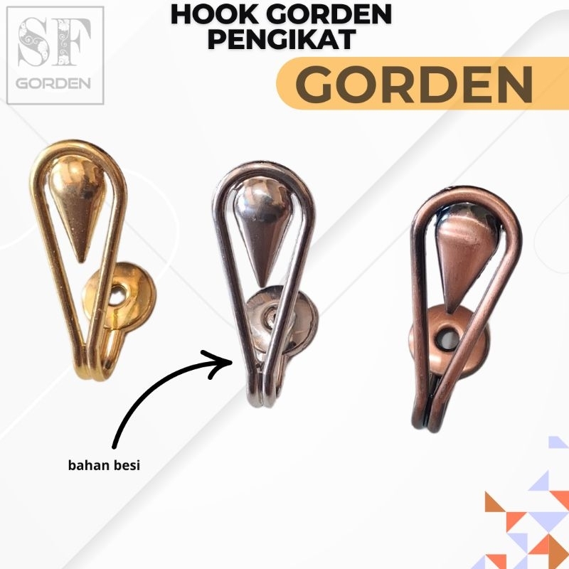 HOOK BESI GORDEN PENGAIT/PENGIKAT GORDEN