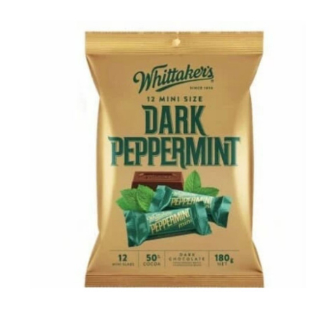 

Whittakers 12 Mini Size Dark Peppermint Chocolate Coklat