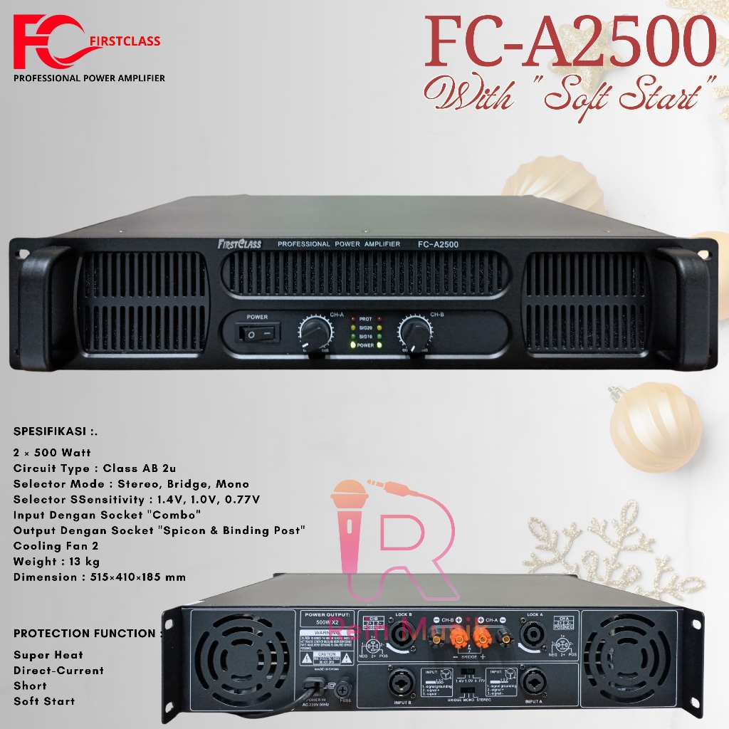 Power Amplifier Firstclass FC A2500 / FC-A-2500 / FCA 2500