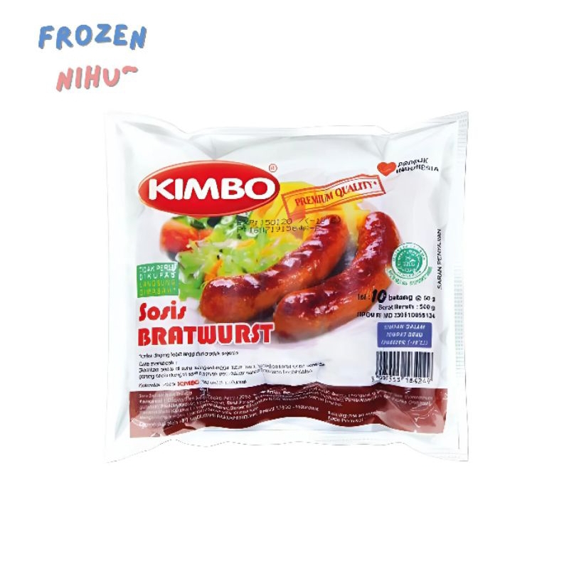 

Kimbo Sosis Bratwurst 500 gr - Frozen Nihu