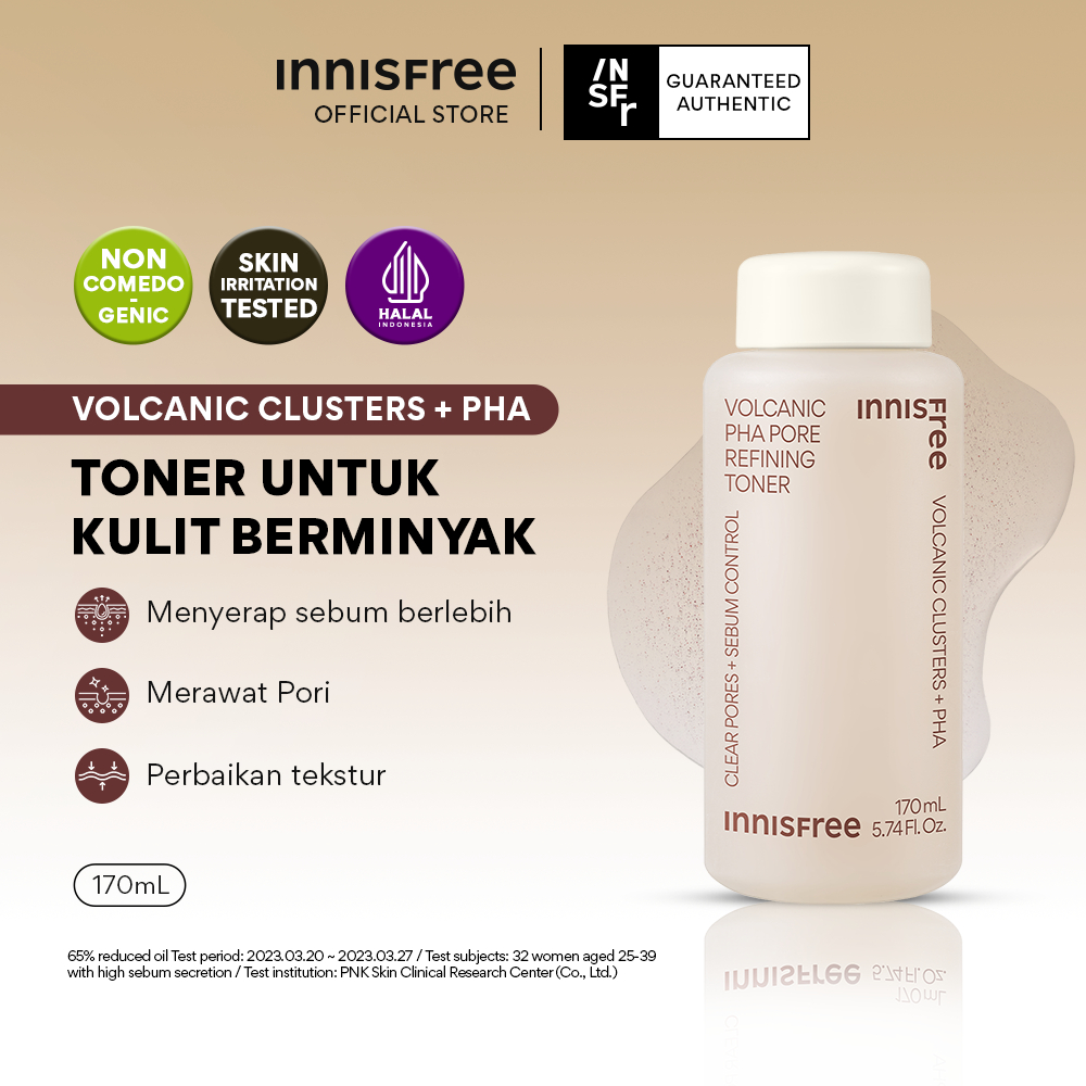 Innisfree Volcanic PHA Pore Refining Toner 170ml - Toner untuk Kulit Berminyak