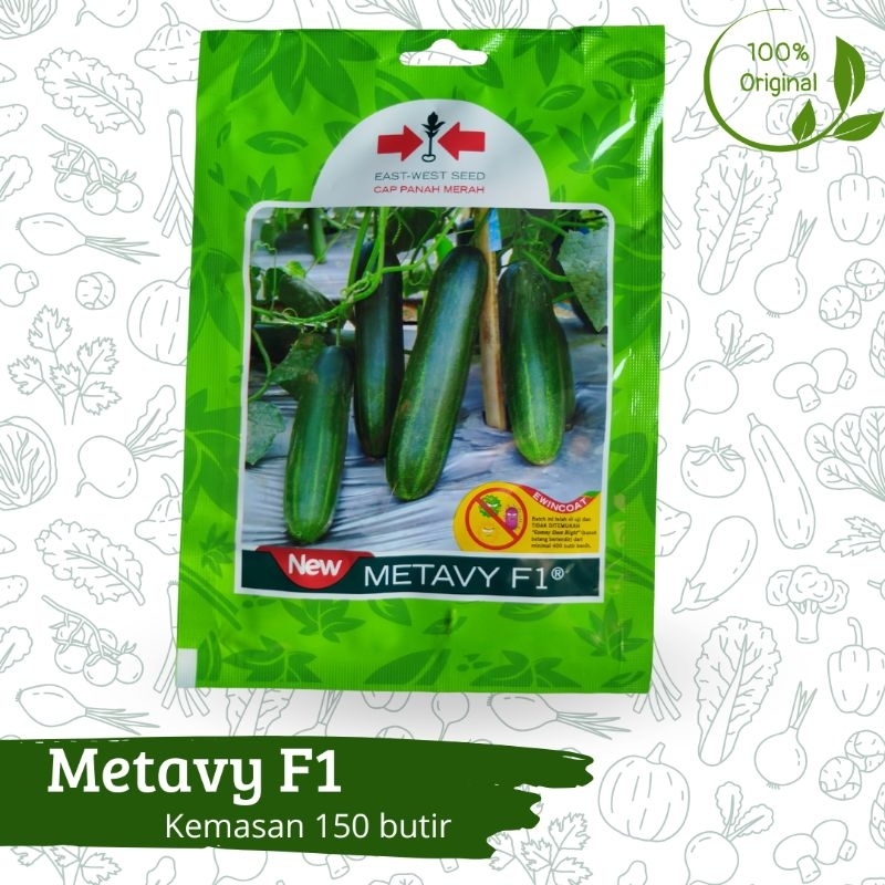Benih Bibit Timun Ketimun Mentimun Metavy New F1 150 butir Cap Panah Merah