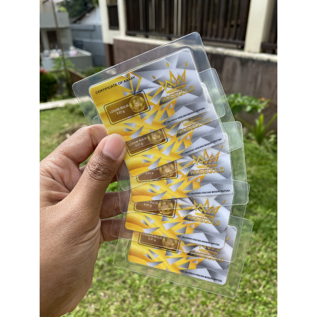 ROSE GOLD 0.01 GRAM LOGAM MULIA EMAS MINI