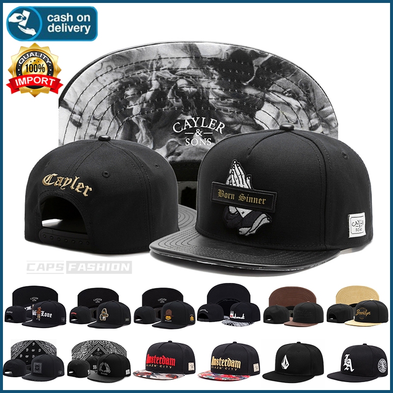 Topi snapback for pria original Cayler&sons baseball cap balck hat outdoor sport hoihop topi High qu