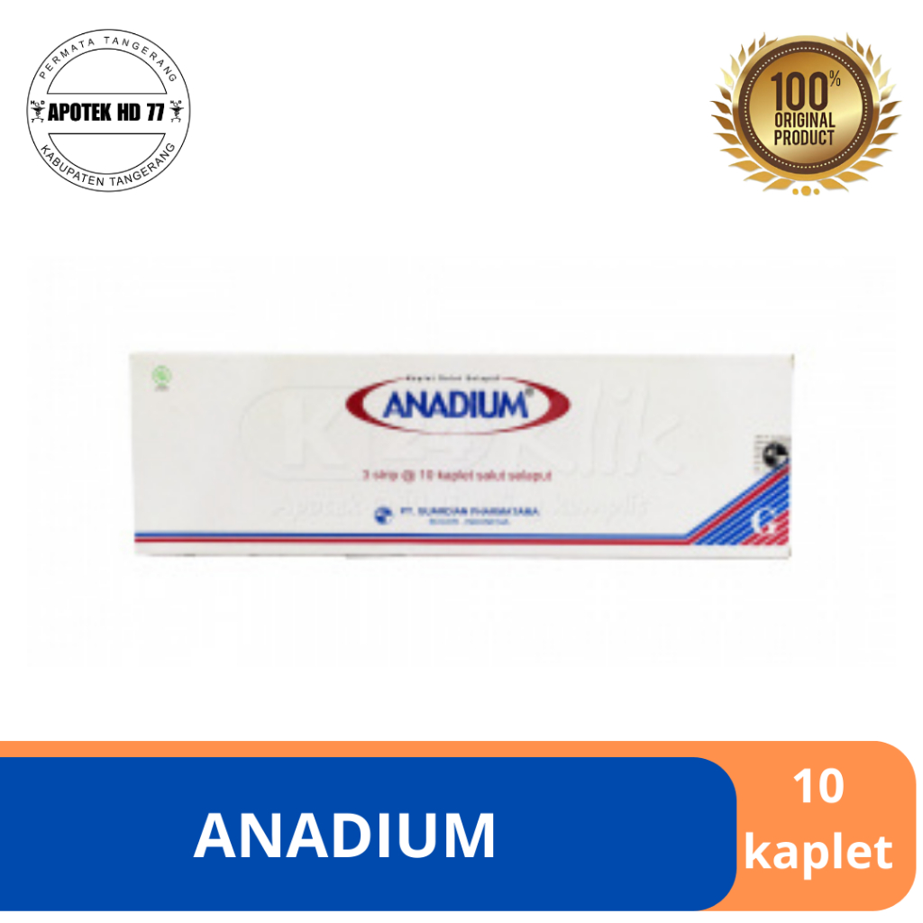 Anadium Tablet 1 Strip 10 Tablet | Obat Wasir |
