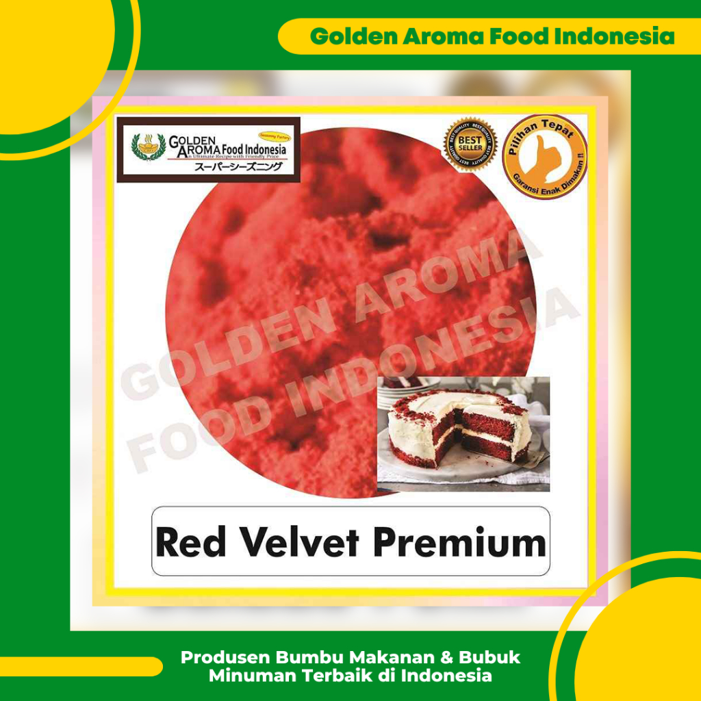 

Bumbu Tabur Rasa Red Velvet Premium 1 Kg Bubuk Tabur Red Valvet Premium Murah Enak Powder GAFI