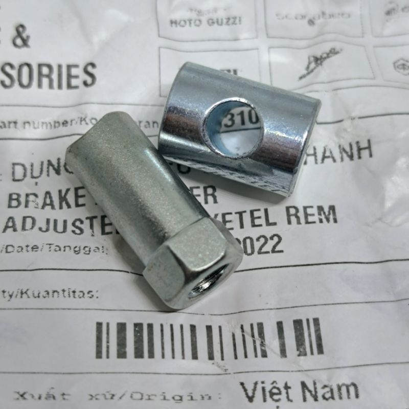 Paket Mur Kuncian Kabel Rem Belakang Vespa Matic Original Piaggio