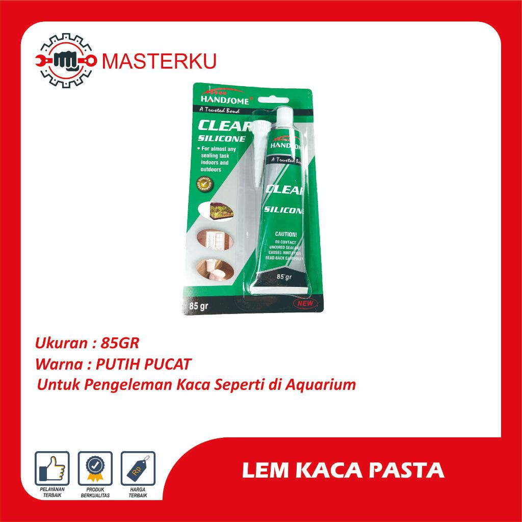 Lem kaca sealant / LEM CLEAR SILICONE /Lem Kaca Silikon