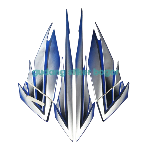 striping stiker motor honda tiger 2005 biru