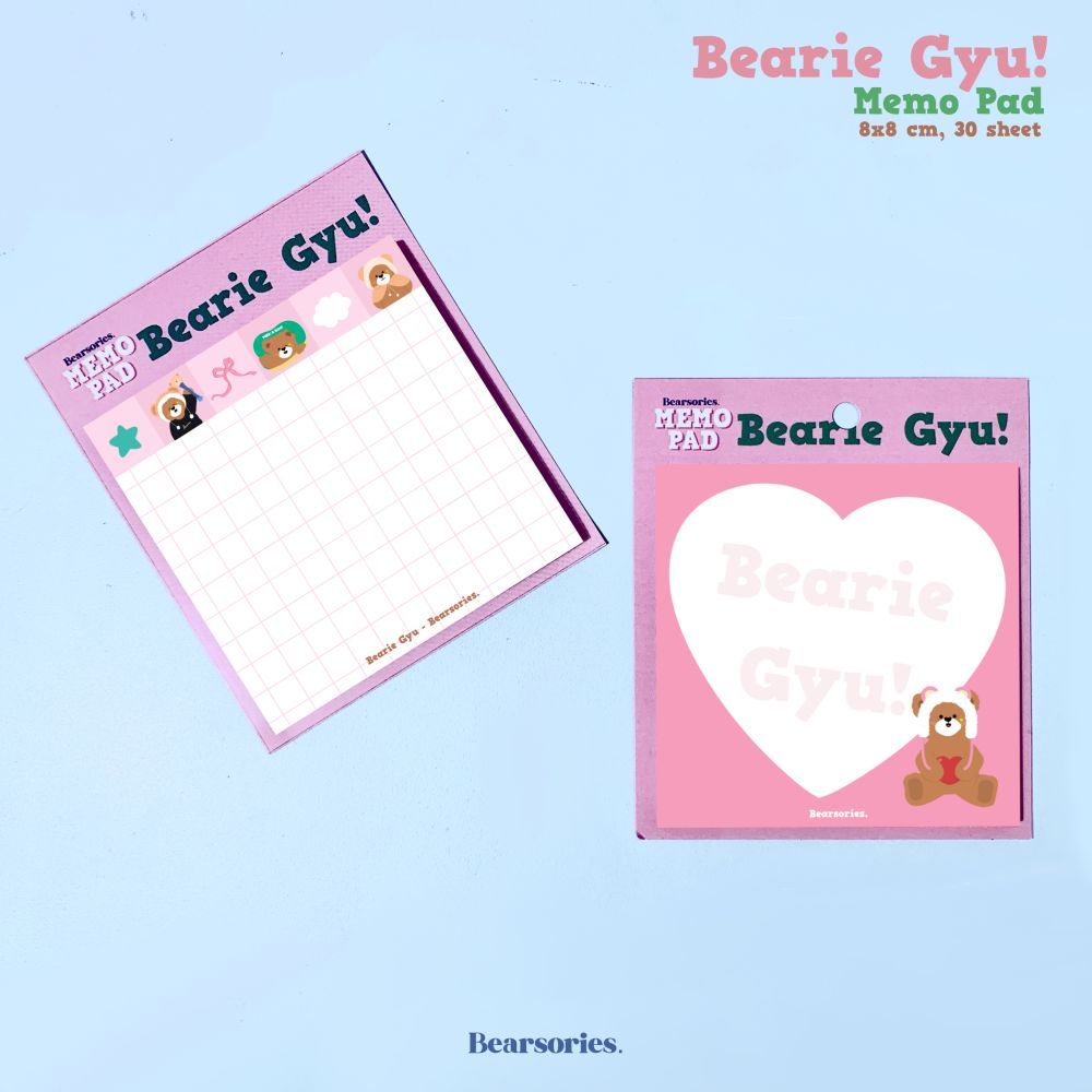 

BEARSORIES Memo Pad / Kertas Memo Beruang