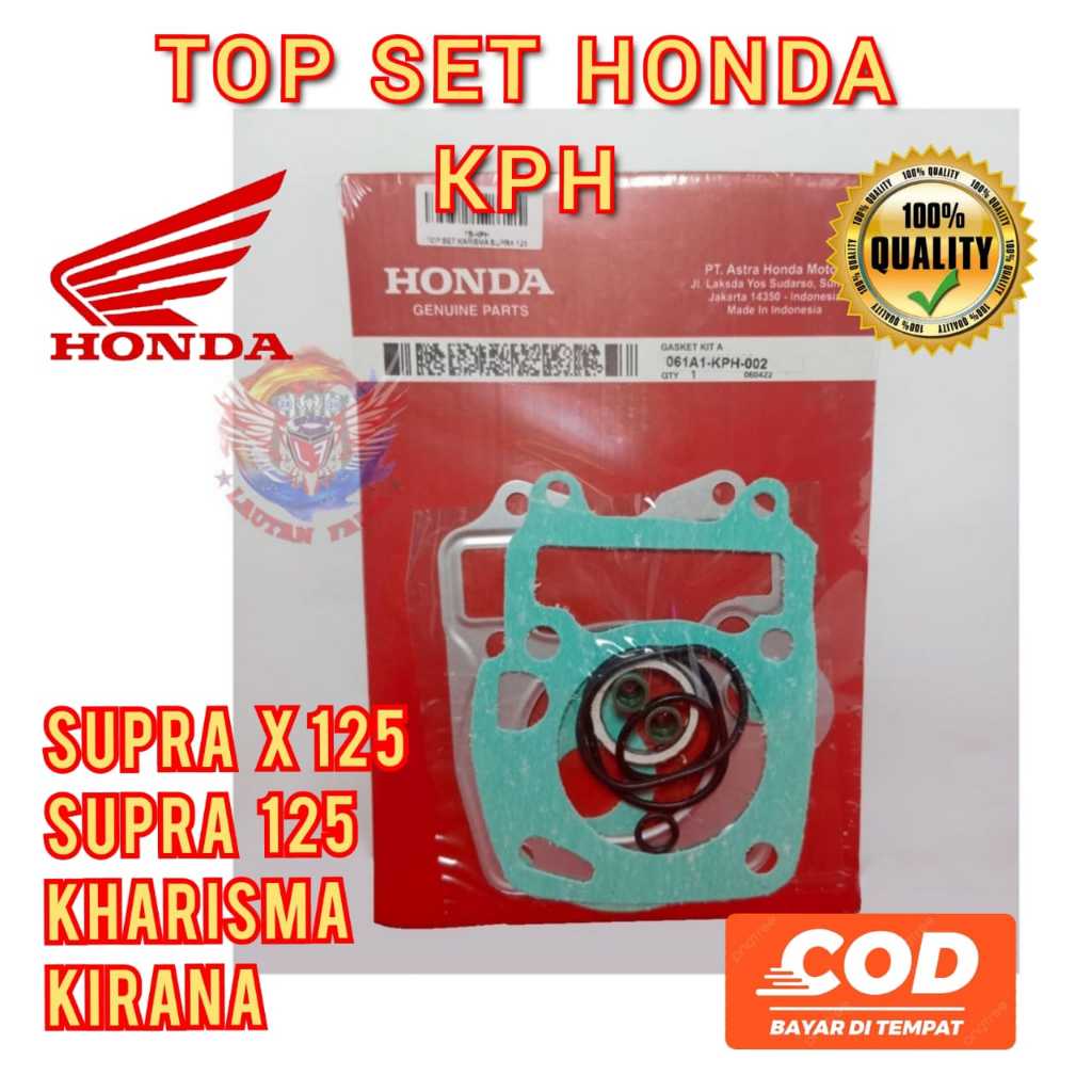 Paking Top set KPH Supra X 125 Supra 125 Kharisma Kirana Topset Gasket Honda karisma original
