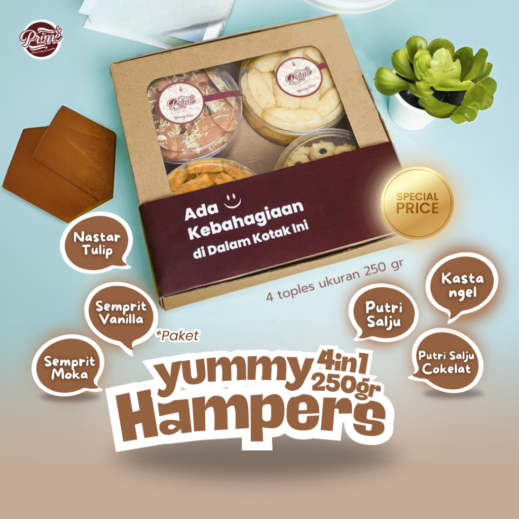 

Prime Kue Lebaran Yummy Hampers 4 In 1 Lebih hemat