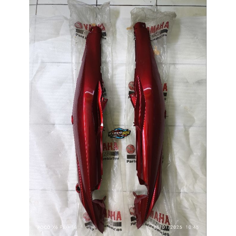 cover body bodi belakang jupiter z new burhan merah marun original yamaha