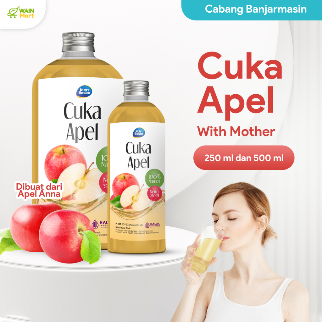 

Wainmart Apple Cider Vinegar / Cuka Apel untuk Kesehatan Kulit Diet