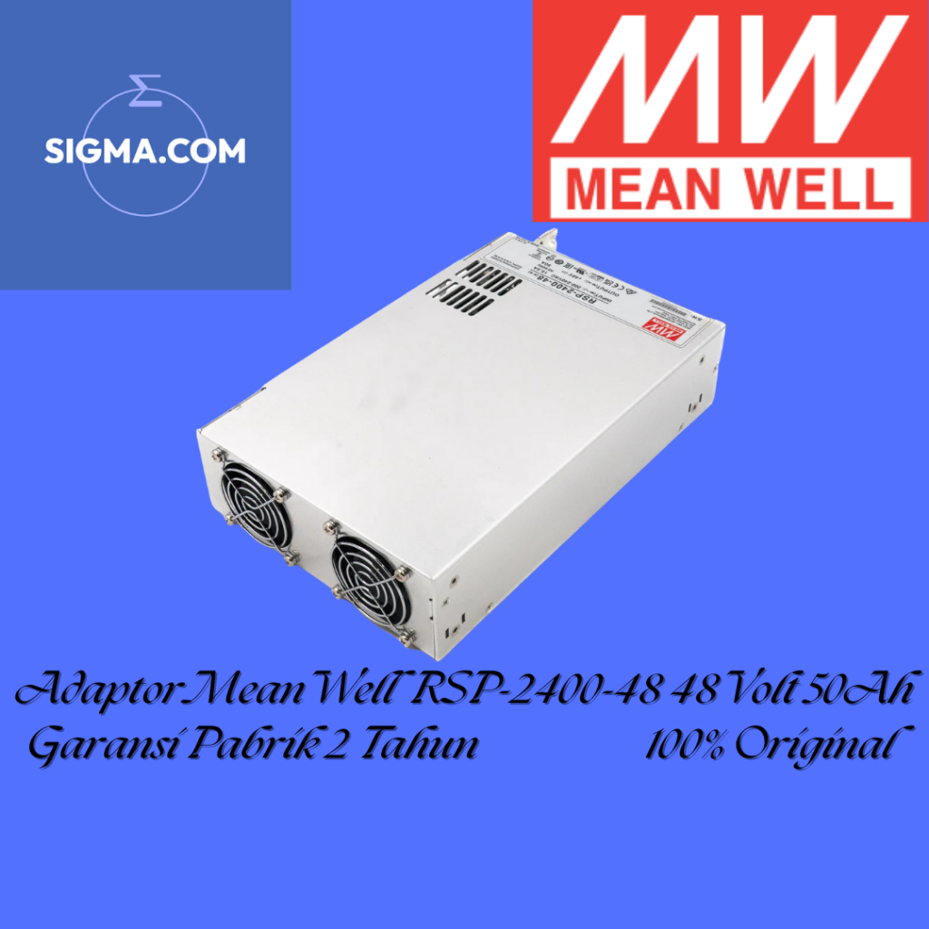 Adaptor MeanWell Mean Well RSP 2400-48 48V 48 Volt 50Ah 50 Ampere Barang Asli
