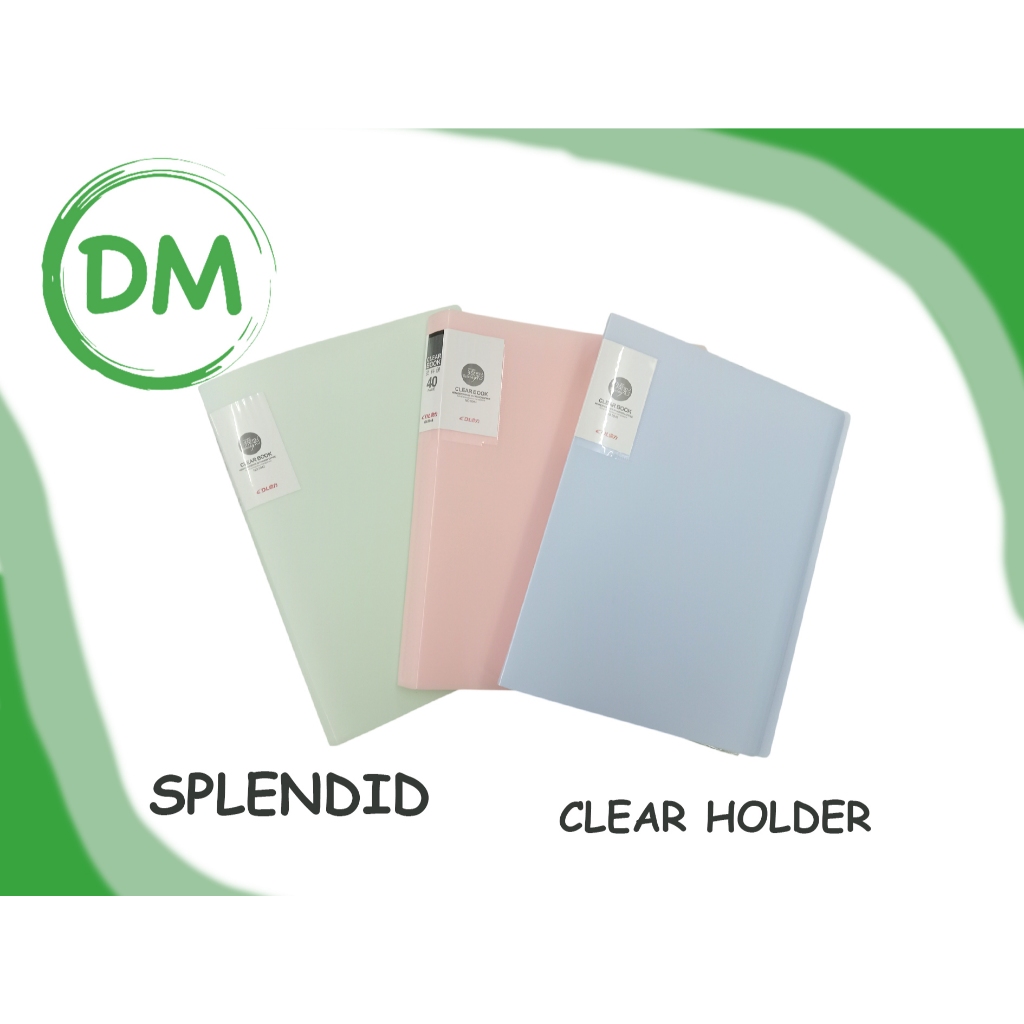 

SPLENDID CLEAR BOOK FILE / CLEAR HOLDER ISI 20 40 60 LEMBAR