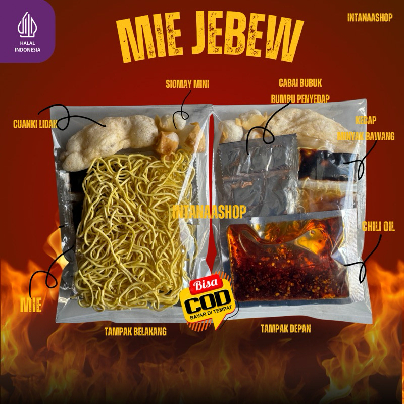 

Mie Jebew pedas chili oil