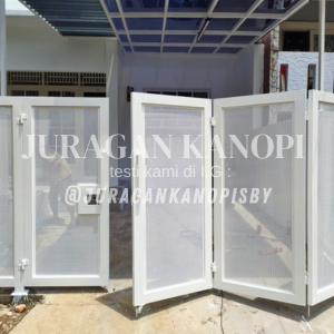 Pagar lipat / Pagar rumah minimalis plat perforated surabaya