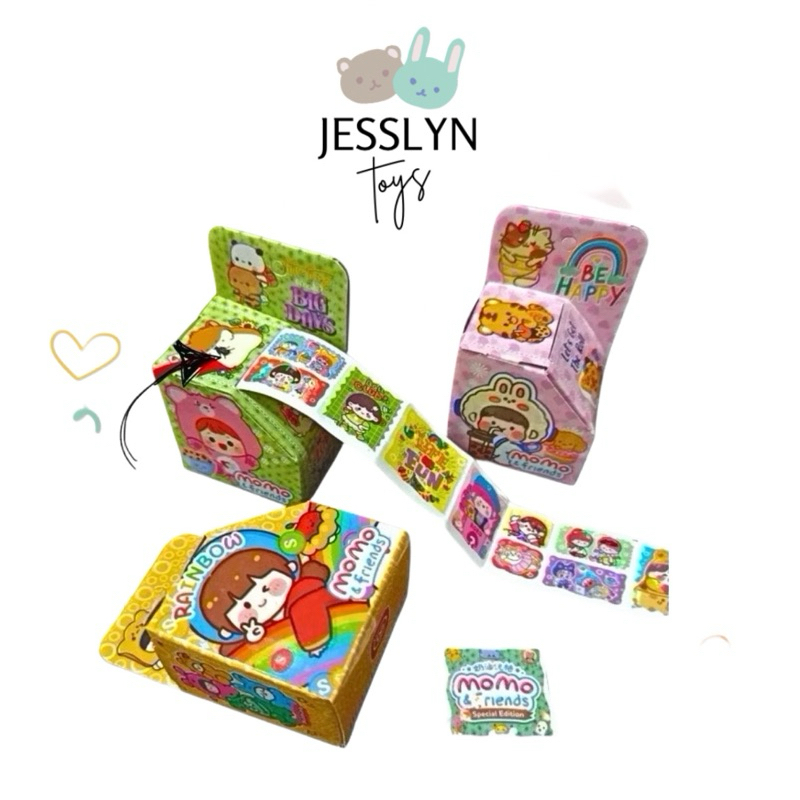 

[JESS.TOYS] ROLLING STICKER MOMO KARAKTER - GROSIR MAINAN ANAK STIKER HOLOGRAM