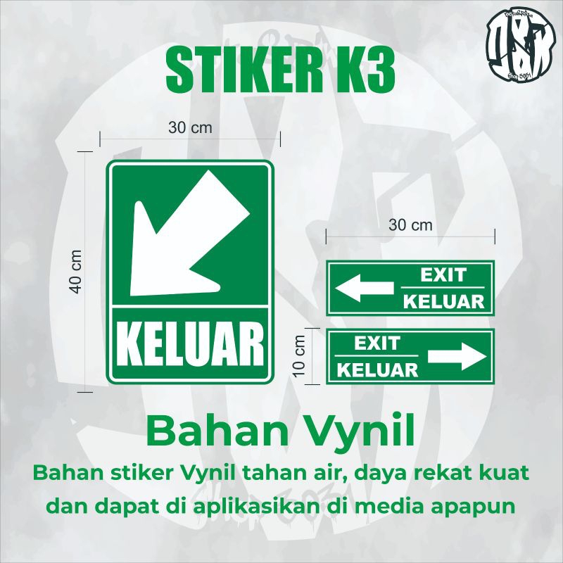 

STICKER PERINGATAN/STUCKER JALUR KELUAR/STICKER JALUR IN/STICKER KELUAR/STICKER EXIT/STICKER VYNIL/STICKER PLANG/STICKER K3/STICKER KEREN