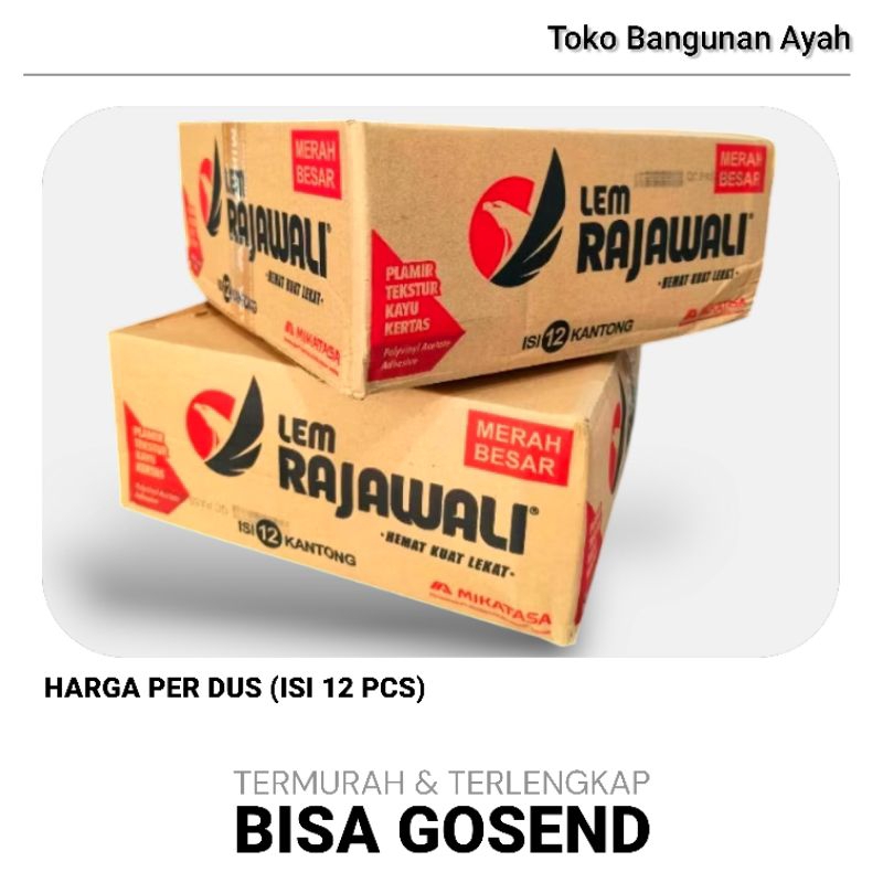 

Lem Putih RAJAWALI 1 Dus Isi 12pcs / Lem PVAC Rajawali