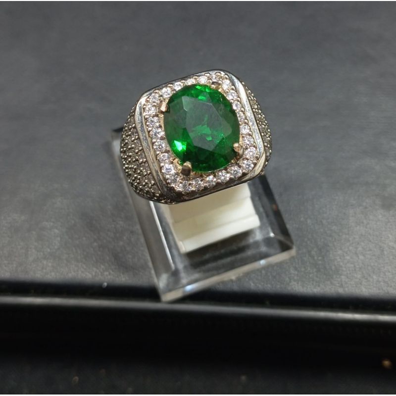 CINCIN BATU GREEN TOPAZ ASLI CHATAM