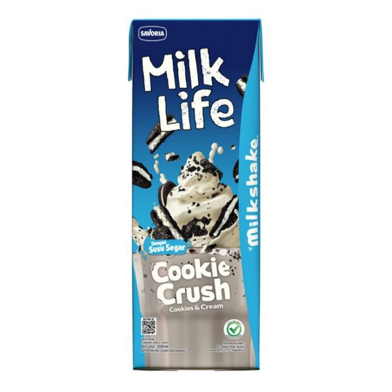 

Milk Like Susu UHT Milkshake Rasa Cookies & Cream 200 ml