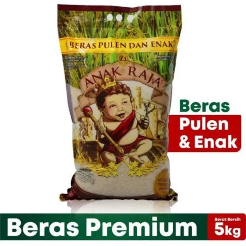 

Beras Premium Pulen Enak Anak Raja 1kg / 3kg / 5kg