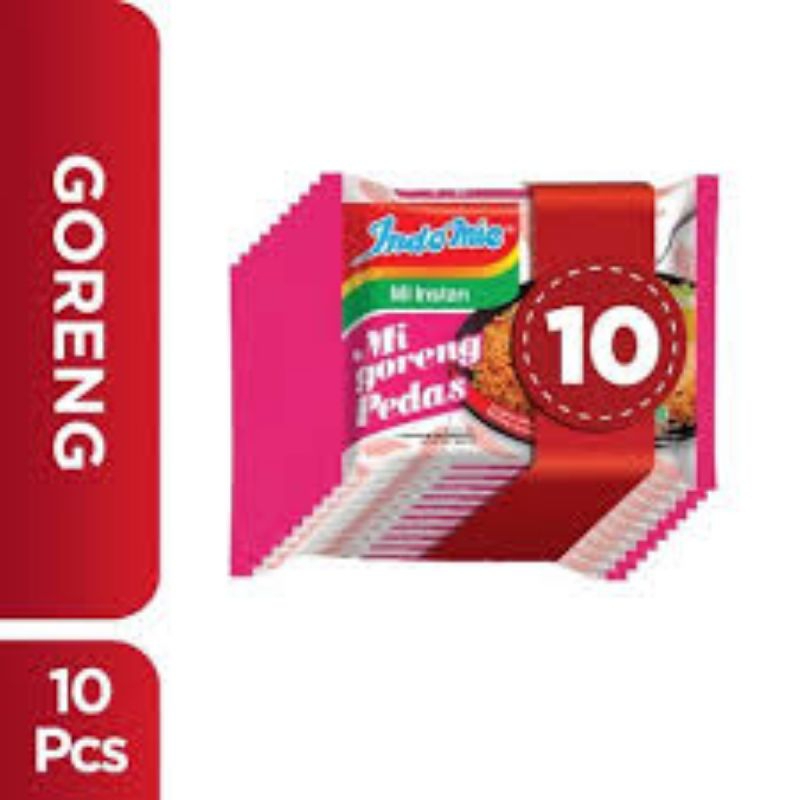 

INDOMIE GORENG PEDAS 80GR ISI 10 PCS